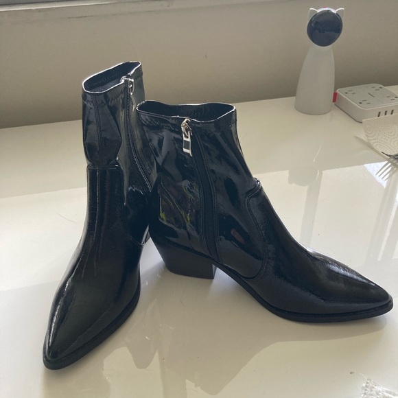 ASOS Glamorous Patent Booties - Picture 5 of 5